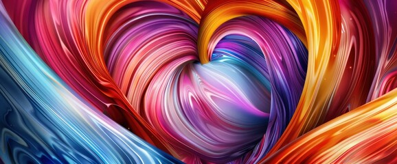 Love As An Infinite Loop Of Vibrant Colors, Abstract Background Images