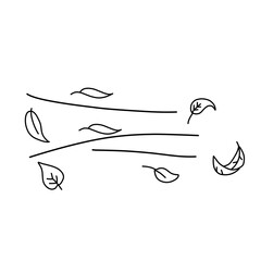Leaf wind doodle