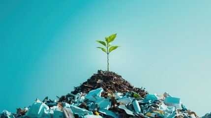 Sustainability and Eco-Friendly Concept: New Life Emerging from Waste