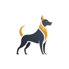 A dog logo icon vector illustration