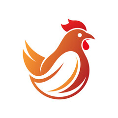 Creative logo icon for a chicken firm