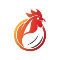 Creative logo icon for a chicken firm