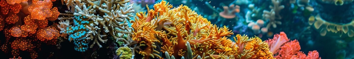 Obraz premium corals on the seabed.