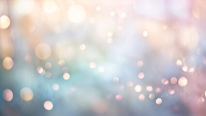Soft light background with bokeh and pastel colors