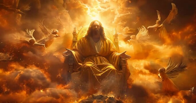 god with his angles 
