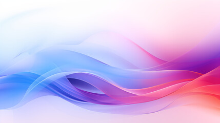 Fototapeta premium Fluid Blue and Pink Gradient Waves