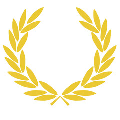 gold laurel wreath