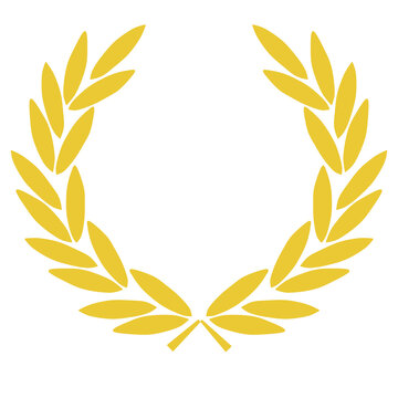 gold laurel wreath