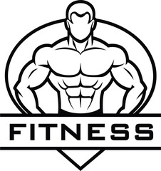 fitness logo vector symbol icon, Bodybuilding, logo, Gym Logo.