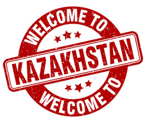 Welcome to Kazakhstan stamp. Kazakhstan round sign