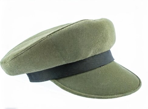 Military beret isolated on white background