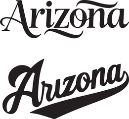 Arizona Typography Vector Illustration