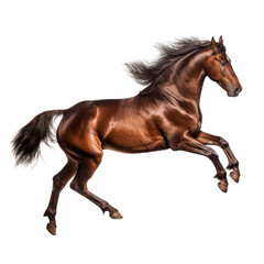 beautiful horse isolated on white