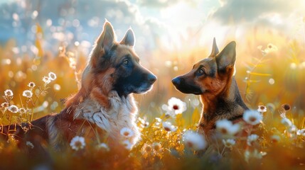 Cat and dog high definition images with nature background for pet lovers