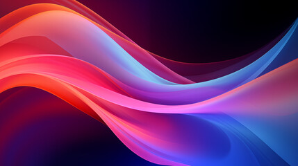 Naklejka premium Fluid Abstract Waves in Vibrant Colors