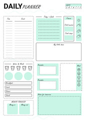 Daily planner A4, minimalist planner, personalized daily planner, printable daily planner. 