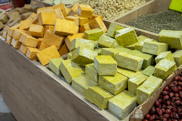 handmade natural plant soaps, green natural soap molds sold in spice shops,