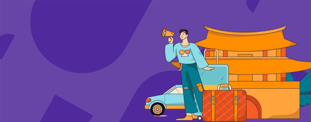 People exercising healthy running vector internet operation illustration
