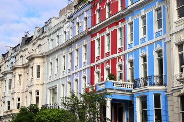 Notting Hill architecture in London UK
