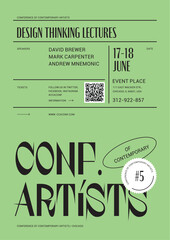 Design Conference Workshop Event Poster