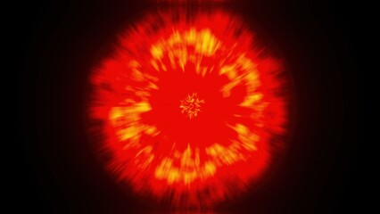 Bright abstract shockwave. Computer generated 3d render