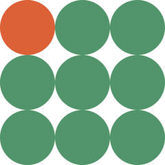 Retro Bauhaus Element Decorative