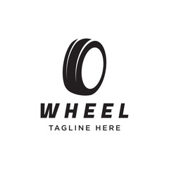 Fototapeta premium Tire or wheel logo template design with creative ideas. Logo for tire shops, workshops and companies.