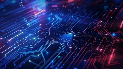 Close-Up of a Computer Circuit Board