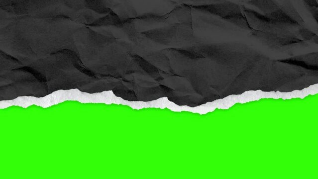 Stop motion, Torn Paper Transitions on Green Screen Background