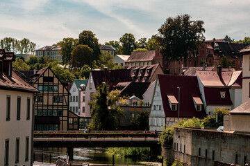 Bamberg little Venice houses on the river in the town