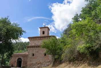 Fototapeta premium The Suso Monastery, situated in San Millan de la Cogolla, La Rioja, Spain.
