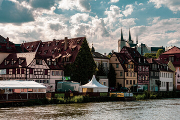 Bamberg little Venice houses on the river in the town