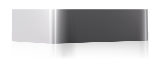 White Stand Podium Display on transparent background. illustration Element Object Stage,Shape Geometric Platform,Box