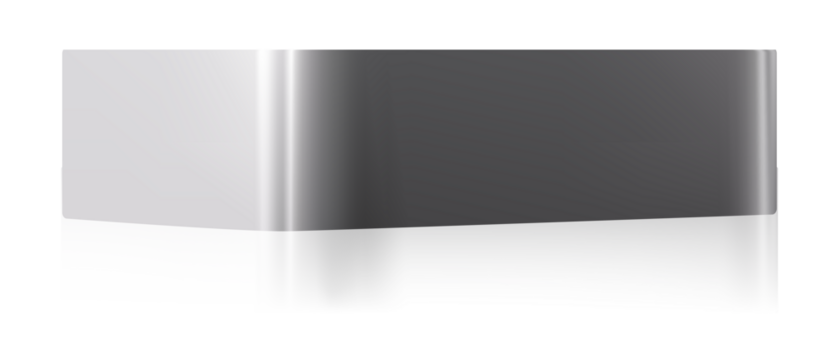 White Stand Podium Display on transparent background. illustration Element Object Stage,Shape Geometric Platform,Box