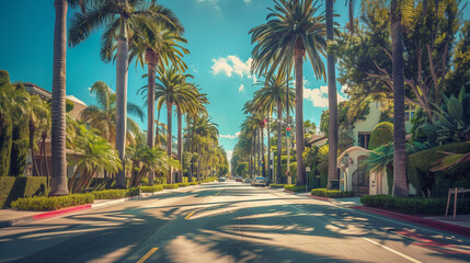 Palm Trees on Rodeo Drive Beverly Hills - Celebrity Street View