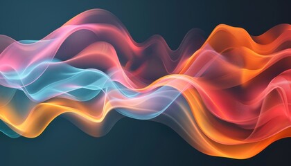 A dynamic abstract wavy background is created with a touch of creativity in a 2D illustration ideal for spicing up your banners flyers or brochures.