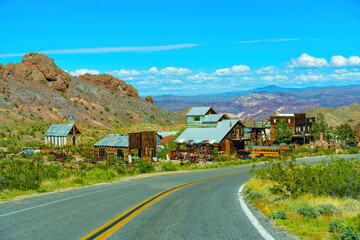 Abandoned Settlement Along Nevada's Road