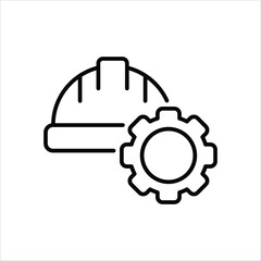 Obraz premium Hard Hat vector icon