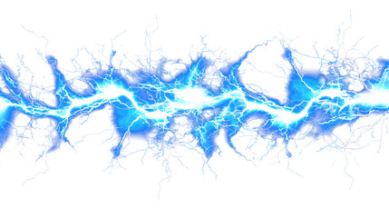 blue lightning bolt effect transparent background PNG clipart