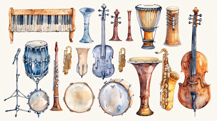 Watercolor hand drawn floral wreath isolated on white background