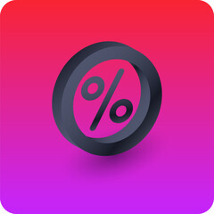 An image to advertise the sale. Sticker for advertising discounts. Vector graphics in a modern style. Minimalistic vector design.