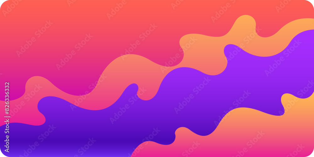 Poster modern backgrounds with abstract elements and dynamic shapes. compositions of colored spots. vector 