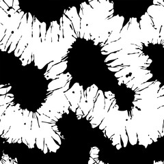Fototapeta premium seamless black ink splat background. seamless splash water background. seamless pattern with splashes ink. Ink splatter seamless pattern background