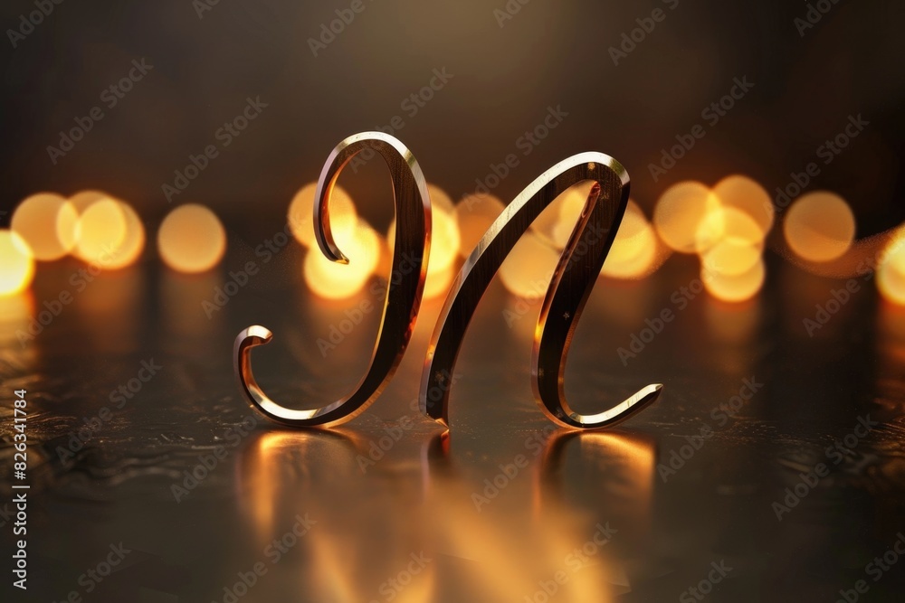 Poster close-up of a metal object with glowing lights, suitable for technology concepts