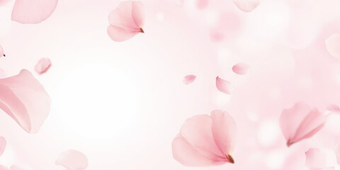 A cluster of pink flowers suspended in mid-air