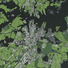 3D illustration of city and urban in Sydney Australia