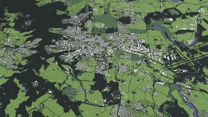 Fototapeta premium 3D illustration of city and urban in Sydney Australia