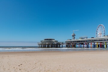 SCHEVENINGEN; NETHERLANDS - 23. MAY 2024. Beautiful and sunny day at the beach