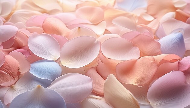 Light pastel flower petals. Perfect image for a party, bridal shower, Valentine, card, or recital background.