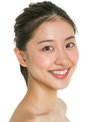Obraz premium Young and beautiful asian hong kong chinese japanese korean girl transparent background